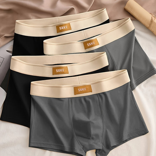 4-Pack Comfortabele Heren Boxershorts met Stretch