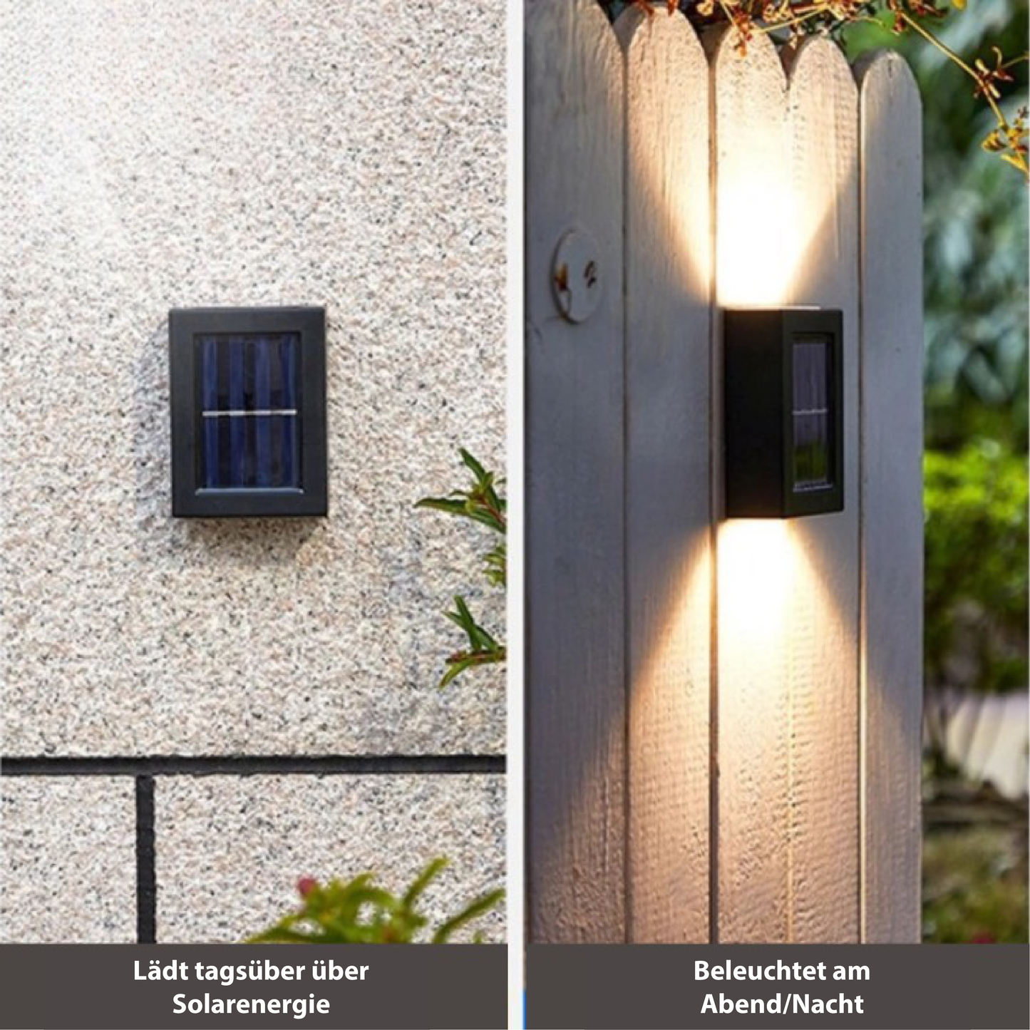 SolarGlow - Draadloze LED Solar Wandlampen | Perfecte Tuinverlichting