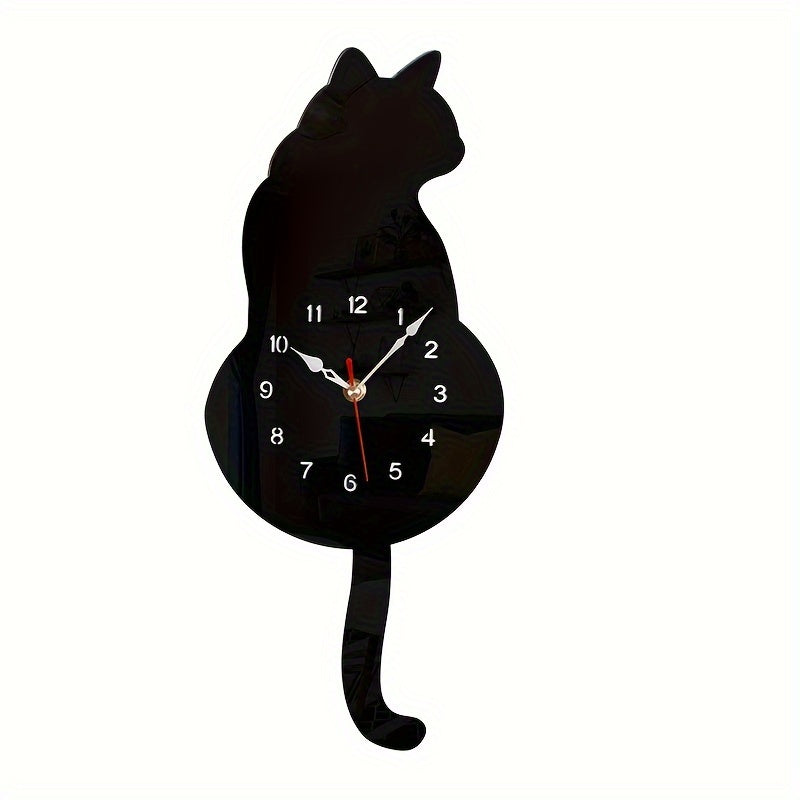 Horloge murale chat ludique Chroma pour la maison