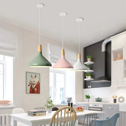 Macaron - Conische Metalen Hanglamp voor Stijlvolle Verlichting