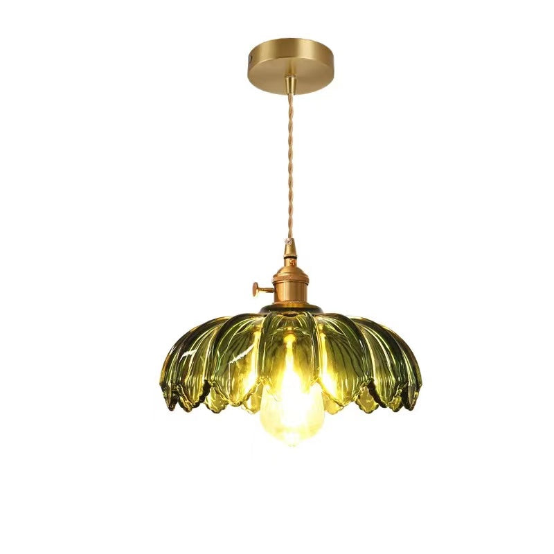 VINTAGE BLOEM Hanglamp – Glazen Plafondlamp