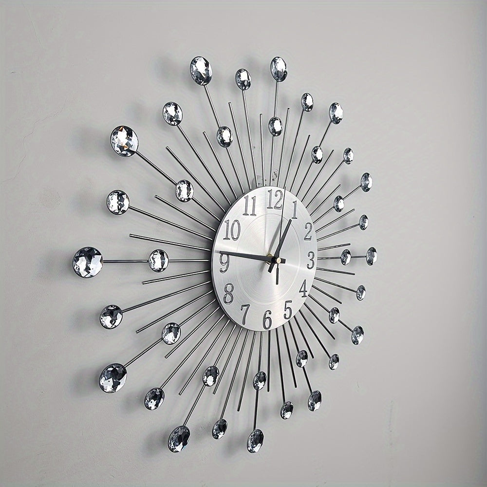 Cobalto Elegante Reloj de Pared con Cristales