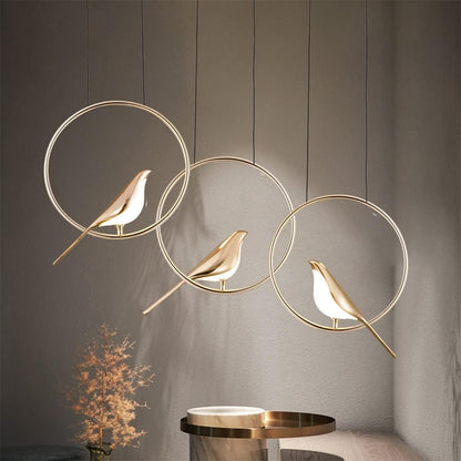 SkyLight - Hanglamp met Speelse Vogencirkel