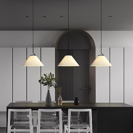 CremeNord - Elegante Geplooide Hanglamp voor een Warme Sfeer