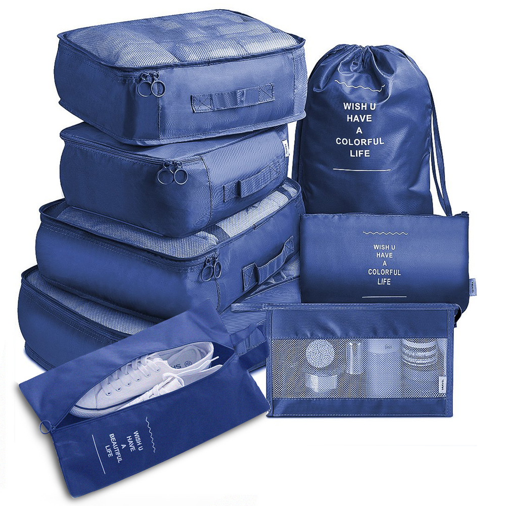 8-delige Reisset – Bagage Organizers & Verdelers