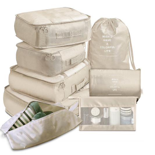 8-delige Reisset – Bagage Organizers & Verdelers