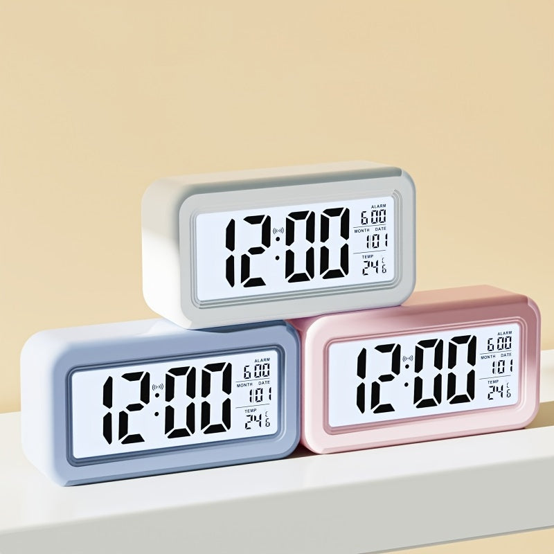 Reloj despertador digital Tampa con pantalla de temperatura