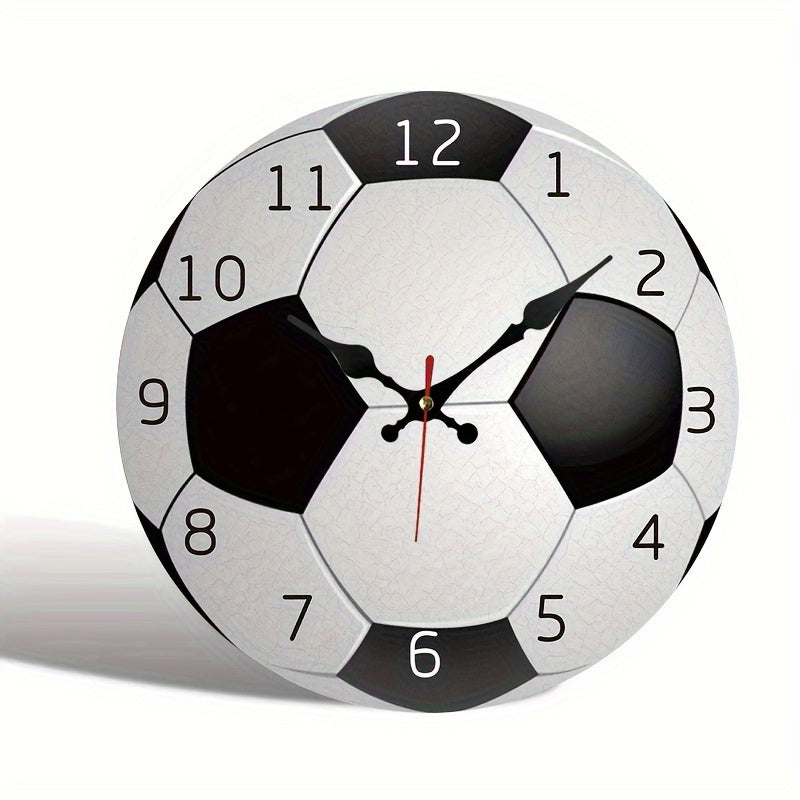 Horloge murale silencieuse en bois Fluxus sportive