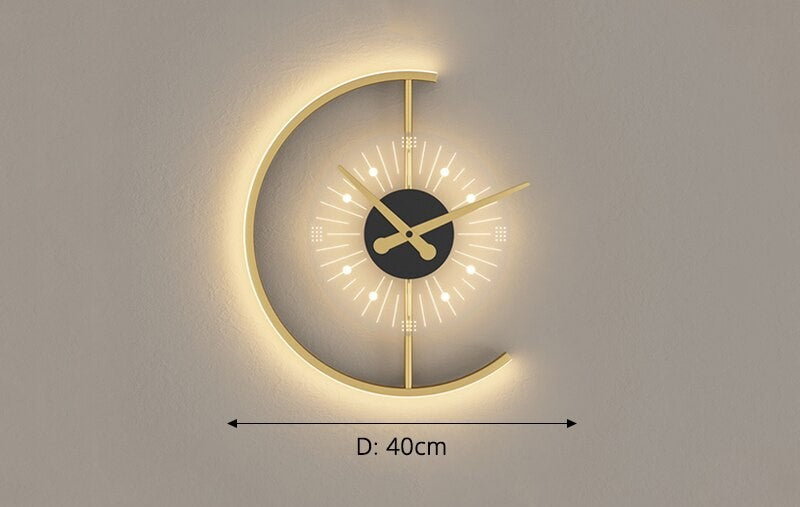 Reloj de pared iluminado moderno Steamship