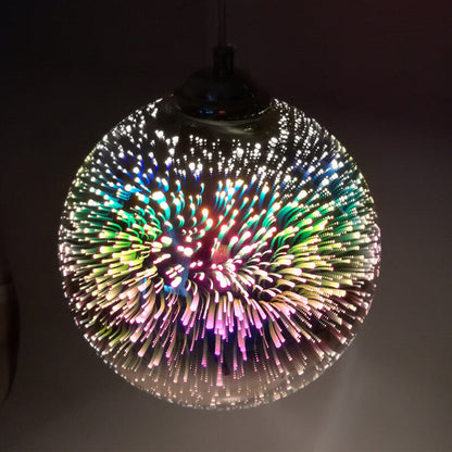 3D Vuurwerk Glas Hanglamp - Moderne Creatieve Sfeerverlichting