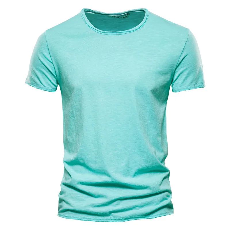 Ademend Katoenen Heren Zomer T-shirt