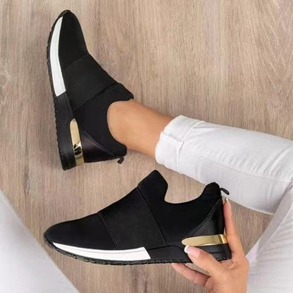 Ademende Stijlvolle Dames Sneakers Beige