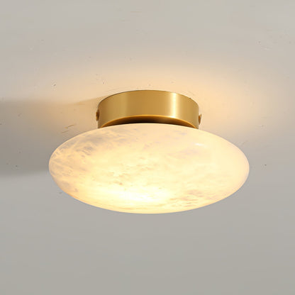 OvaleLuxe - Alabaster Wandlamp voor Elegante en Sfeervolle Verlichting