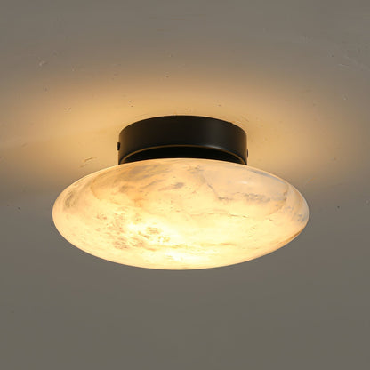 OvaleLuxe - Alabaster Wandlamp voor Elegante en Sfeervolle Verlichting