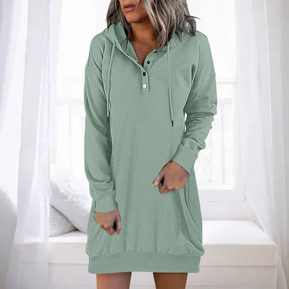 Althea - Casual Damesjurk met Capuchon