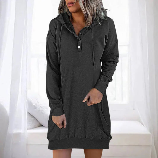 Althea - Casual Damesjurk met Capuchon