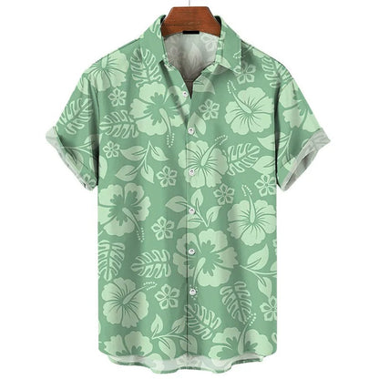 Amigo - 3D Bloemenprint Hawaii Shirt