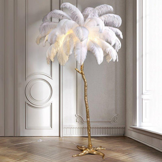 Anaëlle Luxe Pluizige Vloerlamp - LED Verlichting