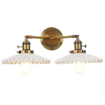 Antieke Keramische Wandlamp Dubbel - Antiek Gouden Stijl