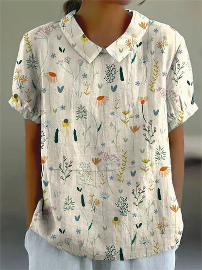 Antonella Romantische Bloemenprint Damesblouse