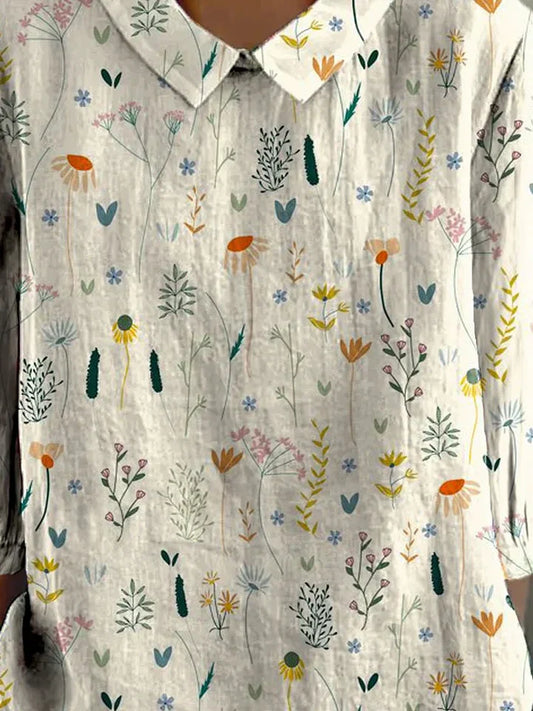 Antonella Romantische Bloemenprint Damesblouse