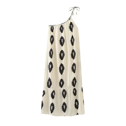 Asymmetrische Midi-Jurk Elegantie Meier