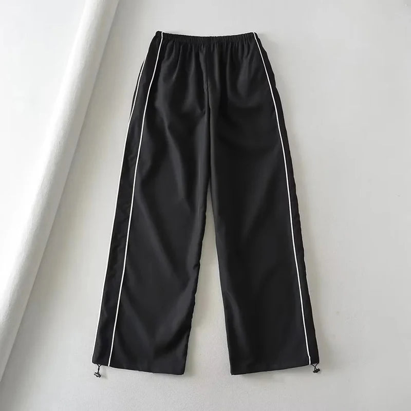 Baggy Cargo Broek met Trekkoord Taille