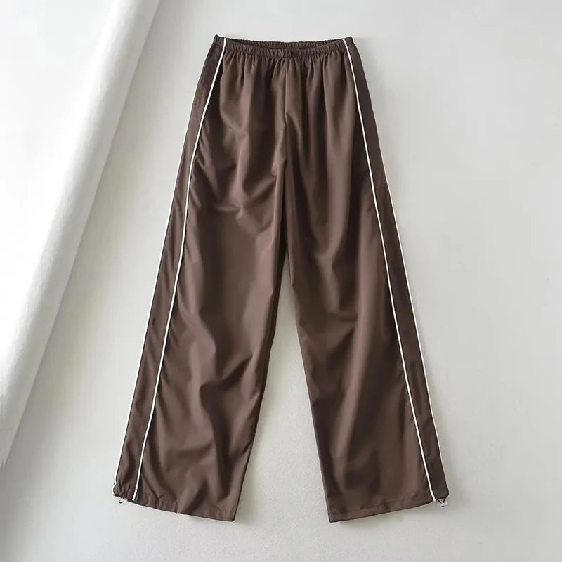 Baggy Cargo Broek met Trekkoord Taille