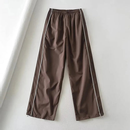 Baggy Cargo Broek met Trekkoord Taille