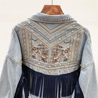 Boho Denim Jasje Dames - Piper Style