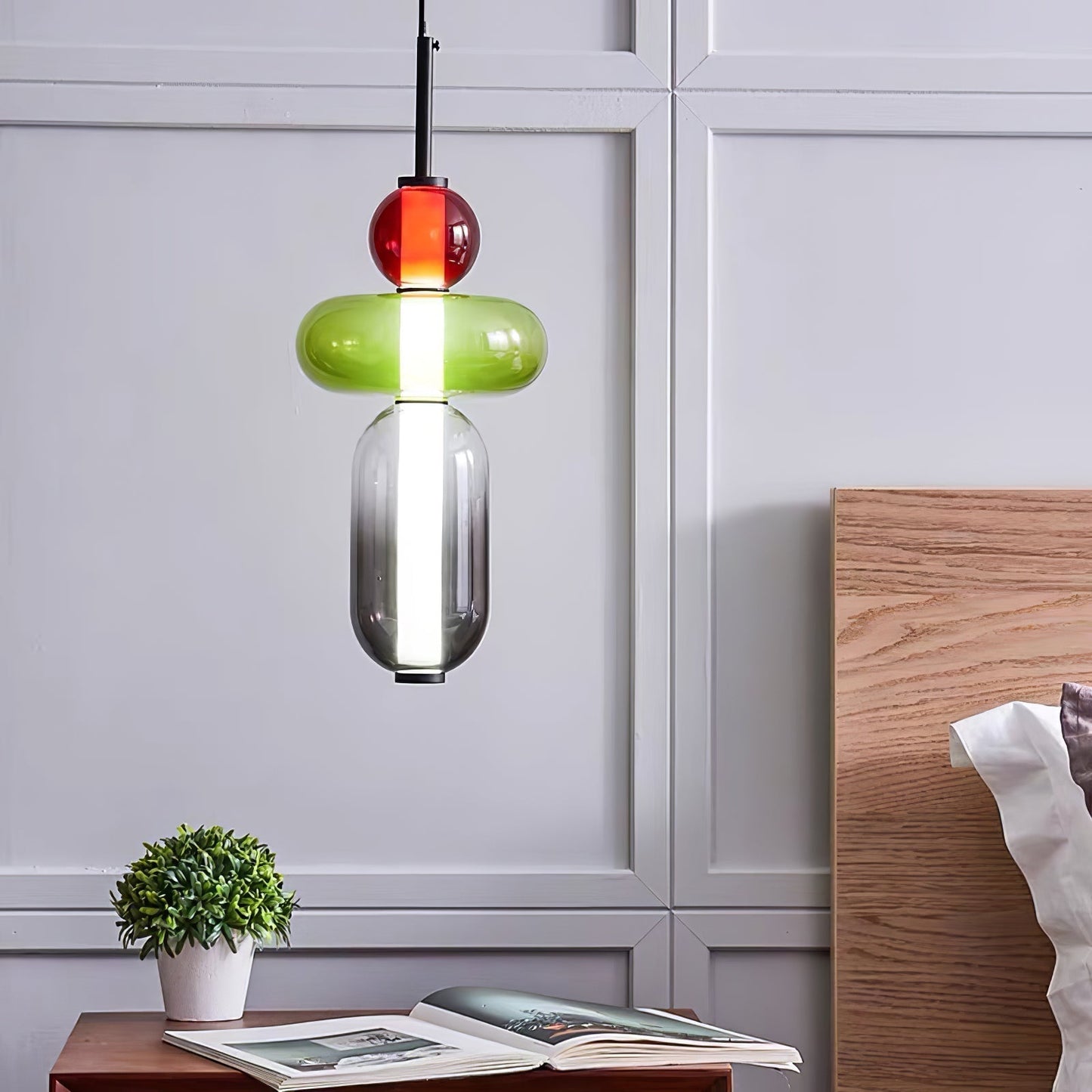 Gekonfijte Glazen Hanglamp | Luxe en Elegante Verlichting