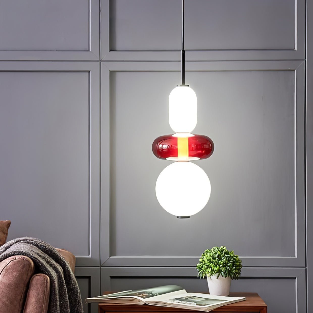 Gekonfijte Glazen Hanglamp | Luxe en Elegante Verlichting