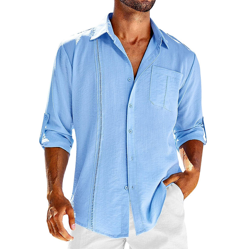 Casual Cubaans Linnen Overhemd Juan