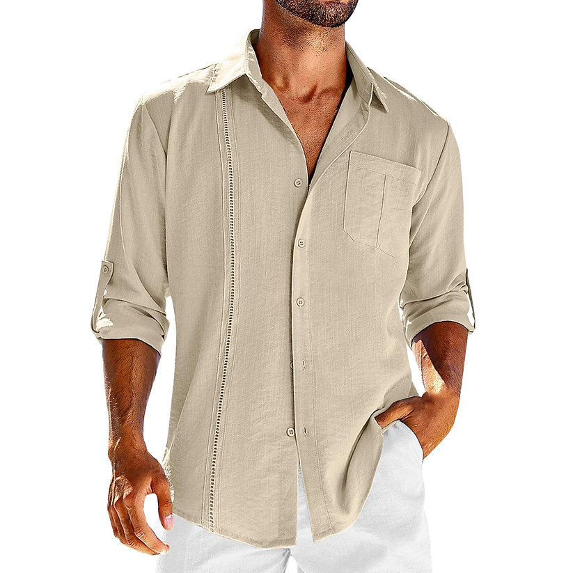 Casual Cubaans Linnen Overhemd Juan