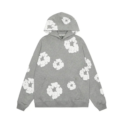 Casual Dames Hoodie met Bloemenpatroon