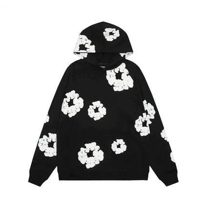 Casual Dames Hoodie met Bloemenpatroon