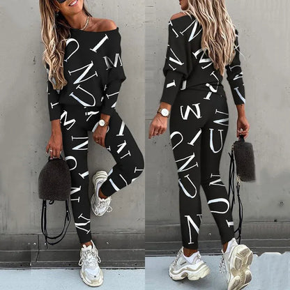 Casual Damespak met Print - 2-delig Set