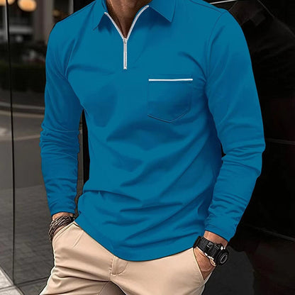 Casual Heren Poloshirt met Voorzakken