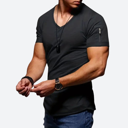 Casual Heren T-Shirt Grote Maten V-Hals