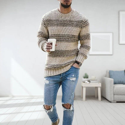Casual Herentrui Ronde Hals Lente Stijl