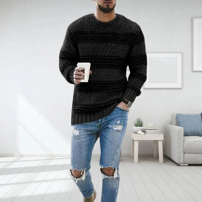 Casual Herentrui Ronde Hals Lente Stijl