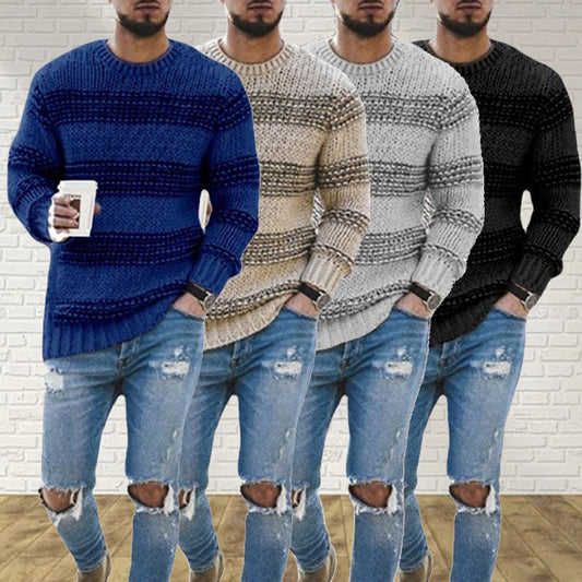 Casual Herentrui Ronde Hals Lente Stijl