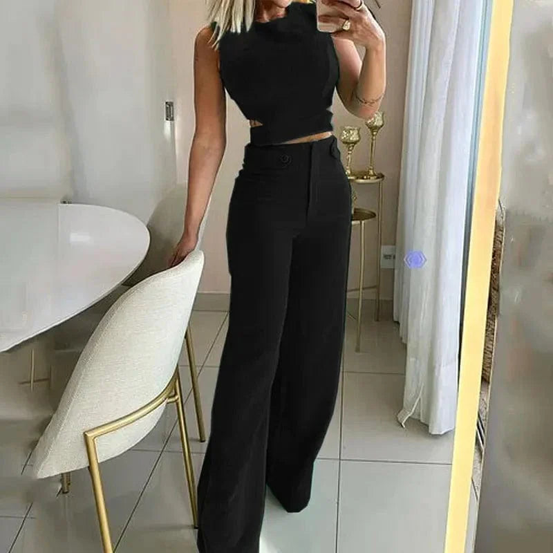 Chic Hoog Getailleerd Set - Marinna