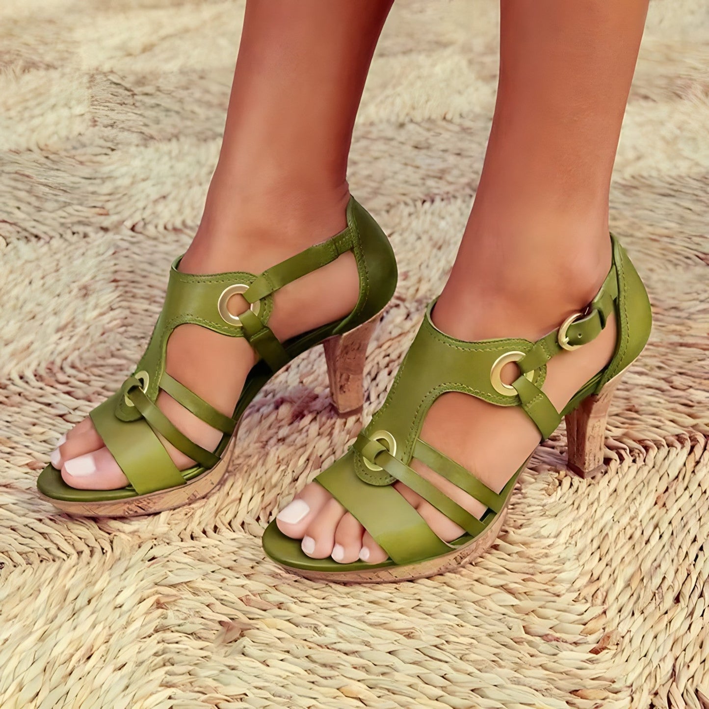 Chique Hoge Hak Sandalen - Elegante Mari
