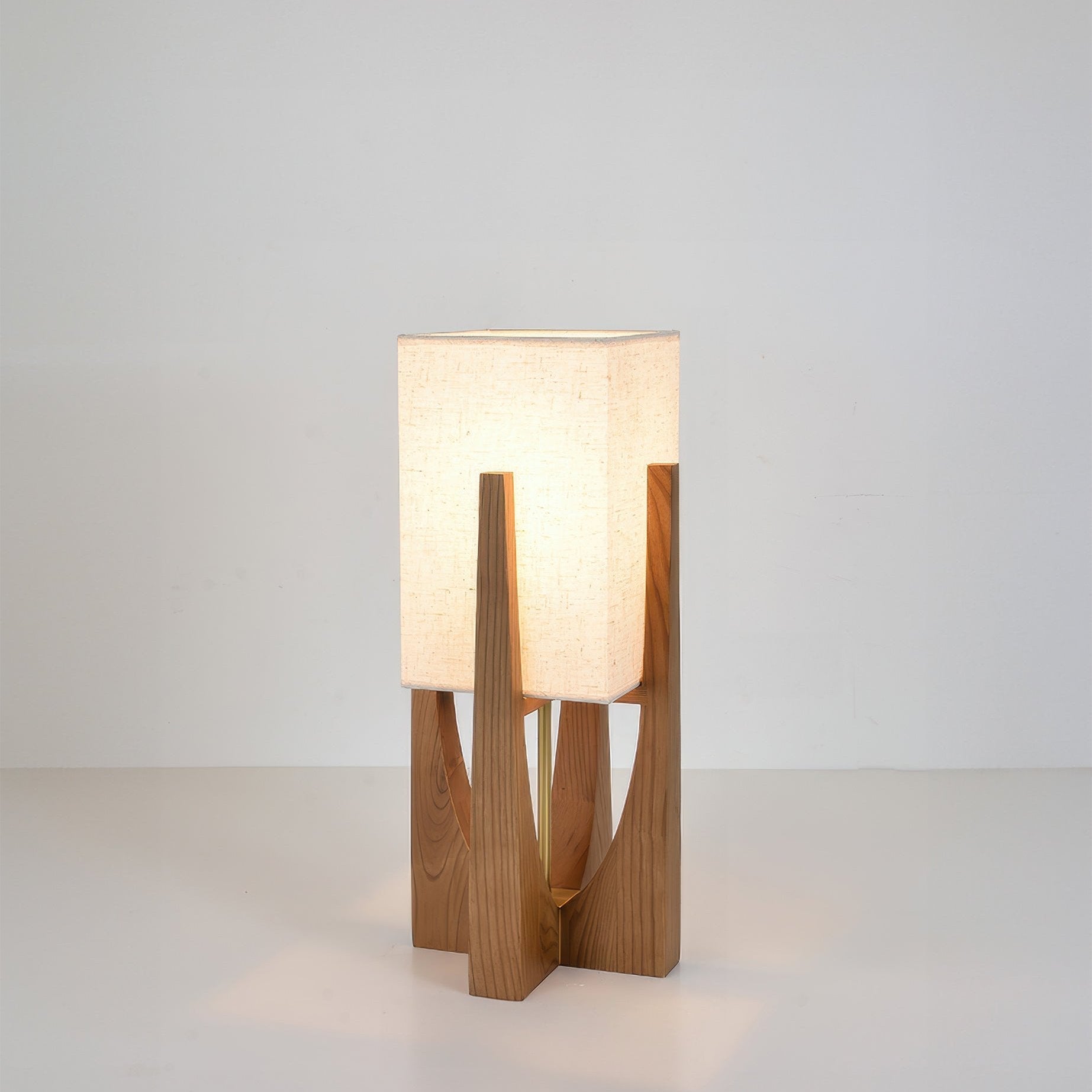 Chloé Minimalistische Vloerlamp - Massief Walnotenhout