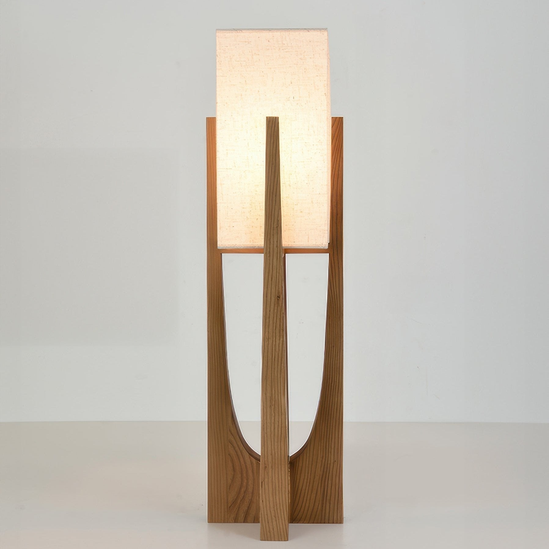 Chloé Minimalistische Vloerlamp - Massief Walnotenhout