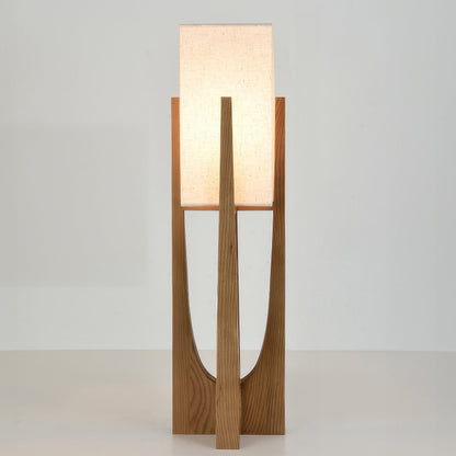 Chloé Minimalistische Vloerlamp - Massief Walnotenhout