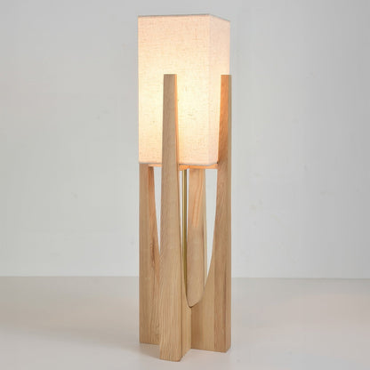 Chloé Minimalistische Vloerlamp - Massief Walnotenhout