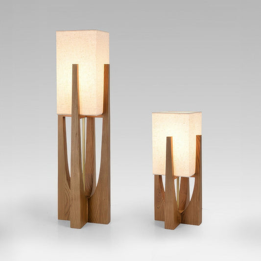 Chloé Minimalistische Vloerlamp - Massief Walnotenhout