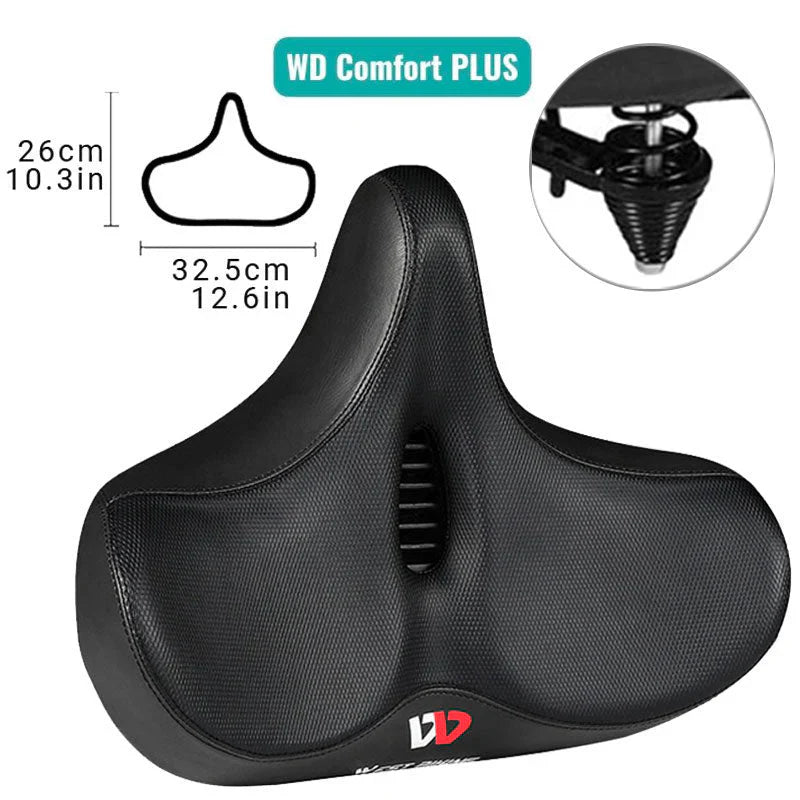 Comfortabel Fietszadel met Brede Zitting